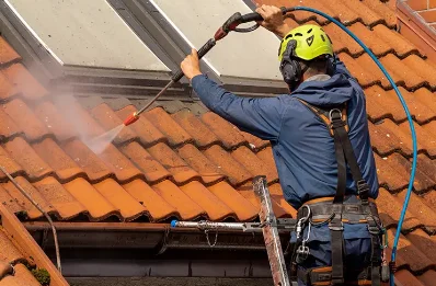 Démoussage et hydrofuge de toiture à Vallery